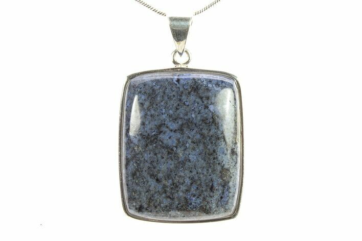 Polished Dumortierite Pendant - Sterling Silver #279316
